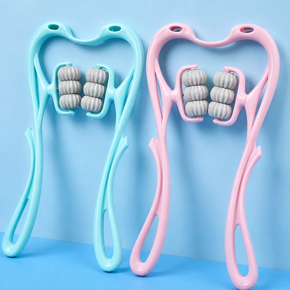 Manual Six-Wheel Neck Massager